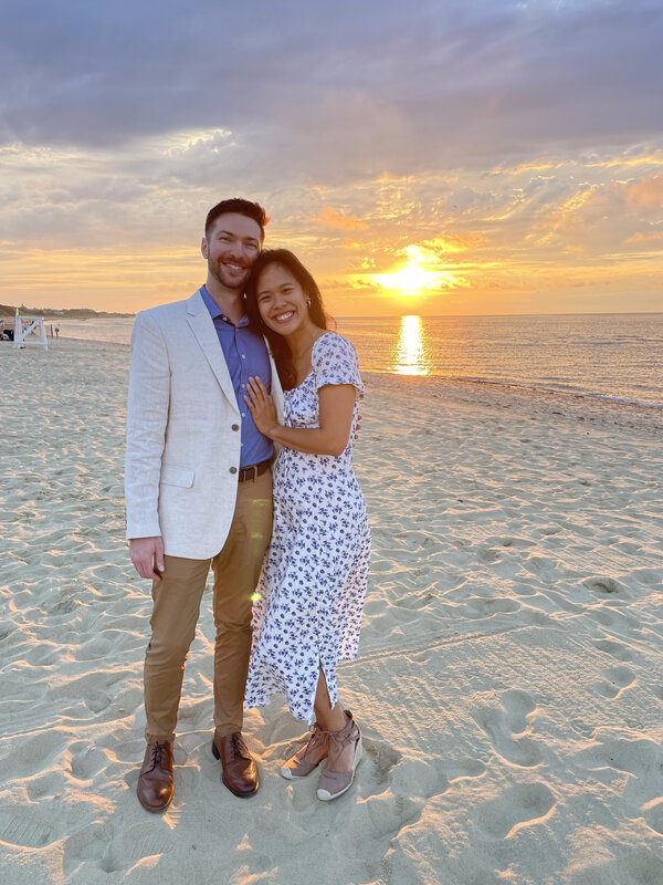 Derek and Nhi at sunset